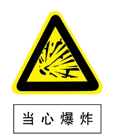 常見消防安全當心爆炸性物質爆炸標志的識別